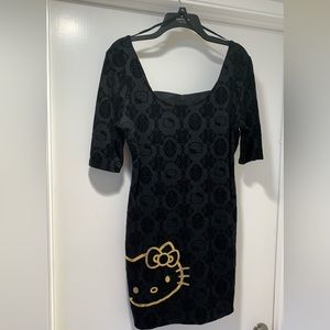 Hello Kitty by Sanrio Women evening black dress, size XL